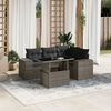 vidaXL Garden Sofa Set Grey, Dark grey