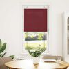 vidaXL Pleated Blind Bordeaux Red 100% Polyester 25.6 x 59.1 in