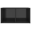 vidaXL TV Cabinet Set High Gloss Gray Engineered Wood Gray TV Cabinets