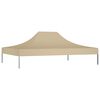 vidaXL Party Tent Roof 13.1x9.8' Beige 2.95 oz/ft²