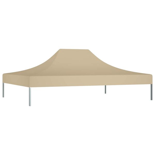 vidaXL Party Tent Roof 13.1x9.8' Beige 2.95 oz/ft²