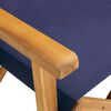 vidaXL Chair Set of 2 Natural wood color and Blue
