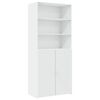 vidaXL Highboard White Engineered Wood 31.5 x 16.7 x 98.0 in Highboard