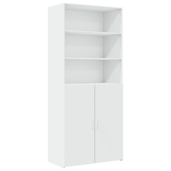 vidaXL Highboard White Engineered Wood 31.5 x 16.7 x 98.0 in Highboard