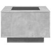 vidaXL Coffee Table Concrete grey Engineered wood, glass 24 in
