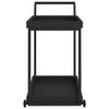 vidaXL Bar Cart Black 39.4"x17.7"x32.7" Poly Rattan