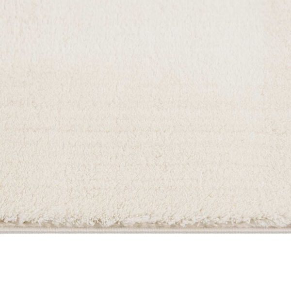 vidaXL Shaggy Rug Cream white 100% Polyester 94.5 x 133.9 in Shaggy Rug