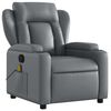 vidaXL Massage Recliner Chair Grey