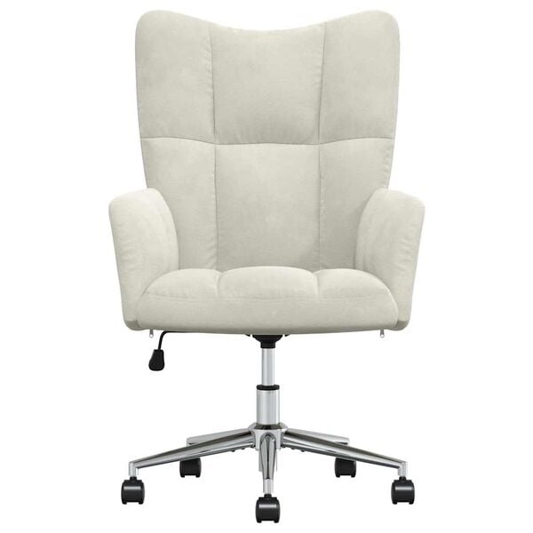 vidaXL Relaxing Chair Cream White Velvet