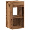vidaXL Bedside Cabinet Set of 2 Old Wood Engineered Wood Standard