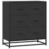 vidaXL Sideboard Black Engineered wood 26.8 x 13.8 x 29.9 in Sideboard