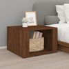 vidaXL Bedside Table Brown Oak Engineered Wood Standard Rectangular