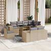 vidaXL Garden Sofa Set Beige