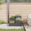 vidaXL Garden Planter Black 80 x 80 x 60 cm Steel