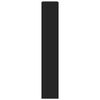 vidaXL Bookcase Black Engineered wood Tall Bookcase Rectangular