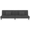 vidaXL Sofa Bed Dark Gray Velvet (100% polyester), wood, plastic 2-Seater