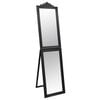 vidaXL Free-standing Mirror Black Glass 19.7 x 78.7 in Foldable