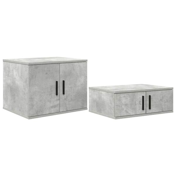 vidaXL Storage Cabinet Concrete grey 103 x 41 x 40 cm Engineered wood