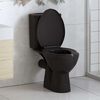 vidaXL Soft-close Toilet Seat with Quick-release Design Black