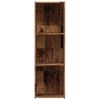 vidaXL Book Cabinet Old Wood Engineered Wood Medium Book Cabinet
