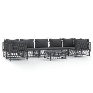 vidaXL Garden Lounge Set Anthracite