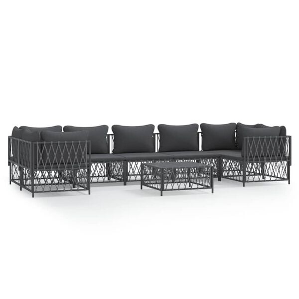 vidaXL Garden Lounge Set Anthracite