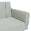 vidaXL Sofa Bed Light Grey Velvet (100% polyester), wood, plastic 2-Seater