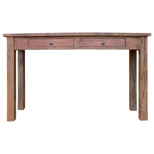 vidaXL Console Table Varied wood tones Solid mahogany wood Medium
