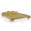 vidaXL Bamboo Bed Natural Bamboo Super King Durable Bamboo Bed