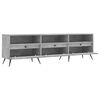 vidaXL TV Cabinet Concrete gray Engineered wood, iron Large TV Cabinet