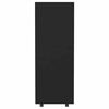 vidaXL Wardrobe Black Engineered Wood Medium Wardrobe Rectangular