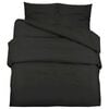 vidaXL Duvet Cover Set Black 100% Cotton 86.6 x 94.5 in Lightweight