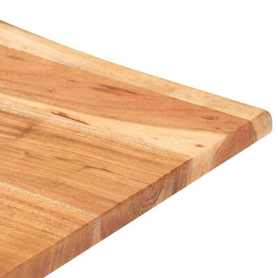 vidaXL Bar Table with Live Edges 23.6"x23.6"x43.3" Solid Acacia Wood
