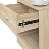 vidaXL Bedside Cabinet Set of 2 Oak Engineered wood, MDF Small
