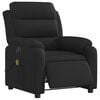 vidaXL Electric Massage Recliner Chair Black Fabric