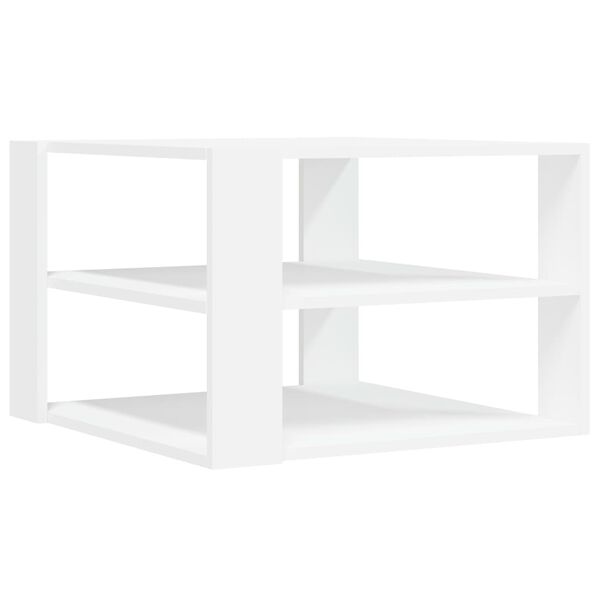 vidaXL Coffee Table White Engineered Wood Small Coffee Table Square