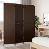 vidaXL Room Divider 4 Panels Brown Poly Rattan