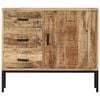 vidaXL Sideboard Mango Wood with Iron Solid Mango Wood Medium Sideboard
