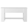 vidaXL Coffee Table High gloss white Engineered wood Medium