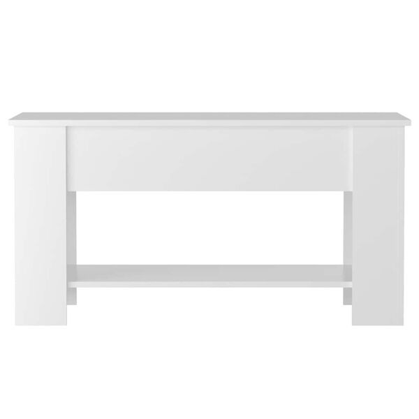 vidaXL Coffee Table High gloss white Engineered wood Medium