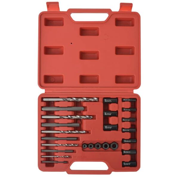 vidaXL 9.8" Piece Bolt Extractor Set Steel