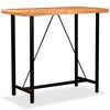 vidaXL Bar Table Natural wood with black legs Solid acacia wood, Steel