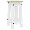 vidaXL Bar Set White Solid pine wood Compact Foldable Rustic