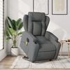 vidaXL Electric Stand Up Massage Recliner Chair Dark gray