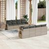 vidaXL Garden Sofa Set Light grey, Dark grey