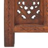 vidaXL Hand carved 5-Panel Room Divider Brown 78.7"x65" Solid Mango Wood
