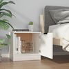vidaXL Bedside Cabinet Set of 2 White Engineered wood 15.7x15.4x15.7 in