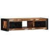 vidaXL TV Cabinet Black and Brown Solid Reclaimed Wood and Iron TV Cabinet