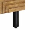 vidaXL Bedside Cabinet Brown Solid mango wood, engineered wood, metal