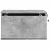 vidaXL Wall-mounted Bedside Cabinet Set of 2 Concrete Grey Engineered Wood